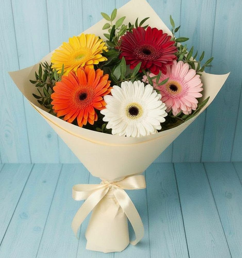 Букет цветов из: Герберы в Карагай