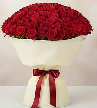 Букет 101 Красная роза Милано в Карагай