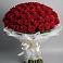 Букет 101 Красная роза Блэк Мэджик в Карагай