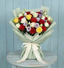 Букет цветов из:  Розы в Карагай
