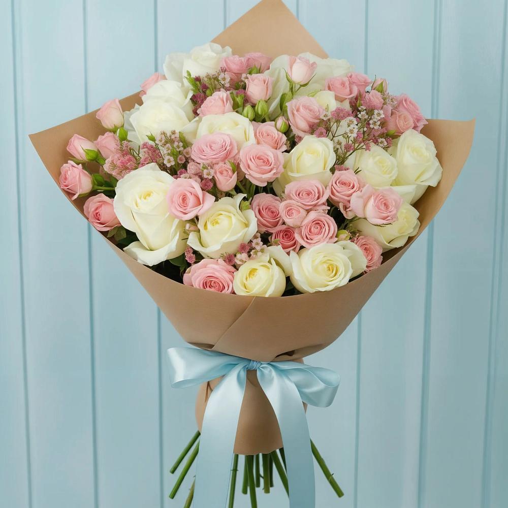 Букет цветов из: Розы в Карагай