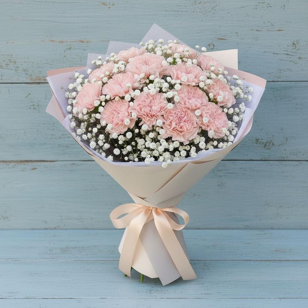 Букет цветов из: Гвоздики в Карагай