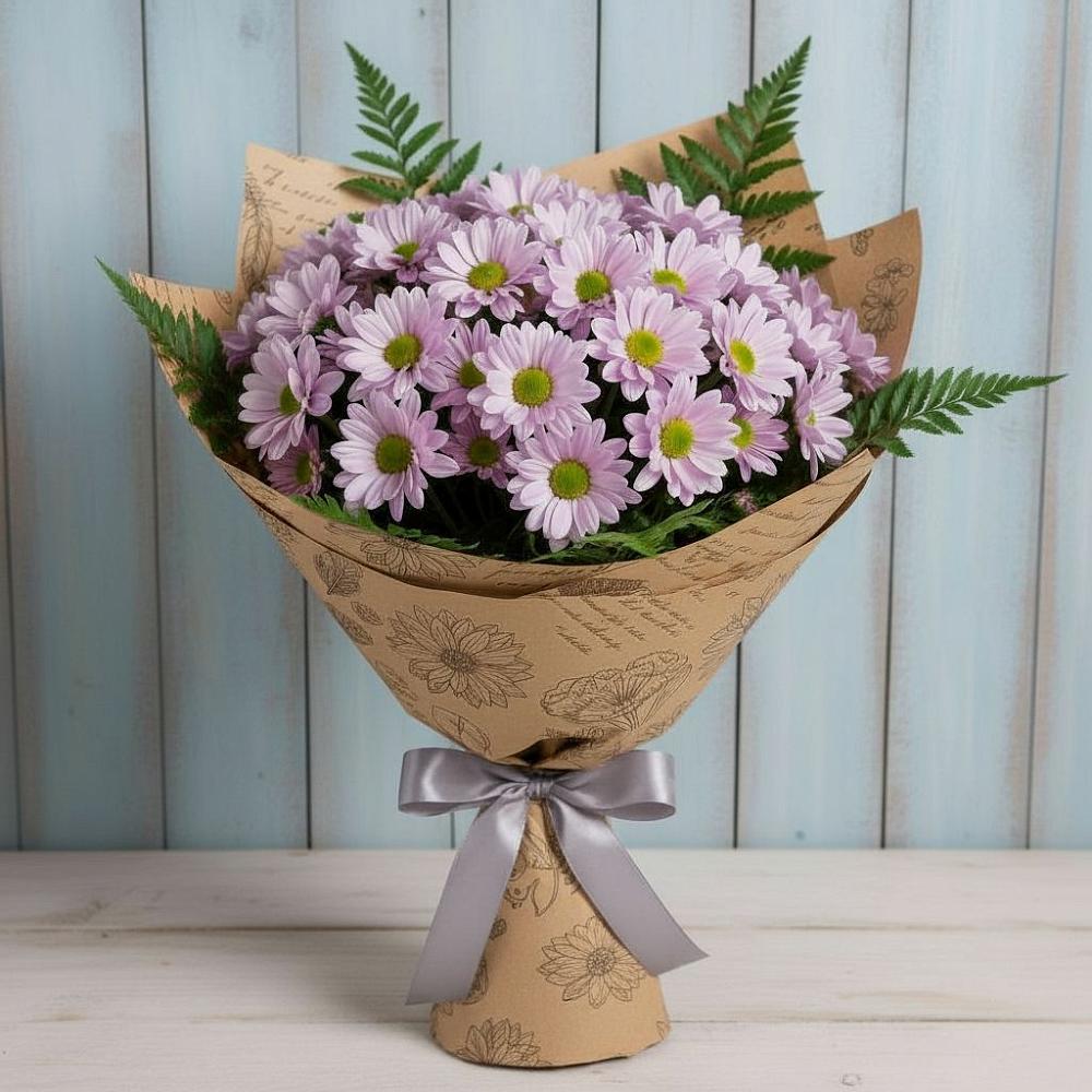 Букет цветов из: Хризантемы в Карагай