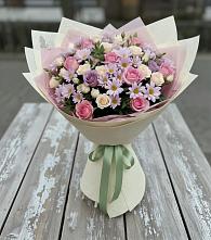 Букет цветов из:  Розы и Хризантемы #REPLACE_PRED# Карагай