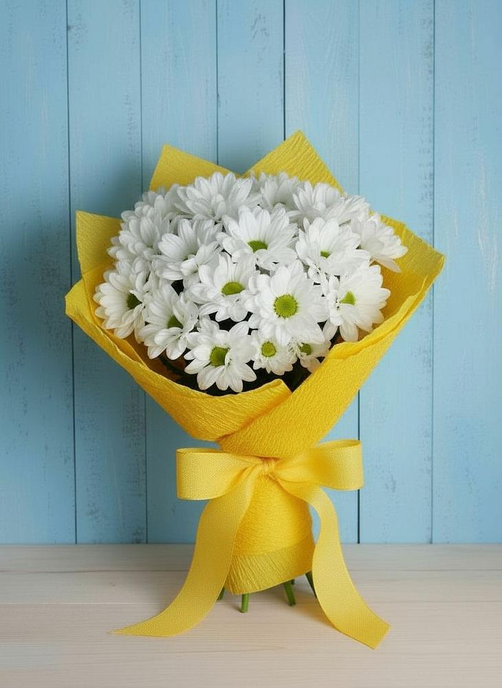 Букет цветов из: Хризантемы в Карагай