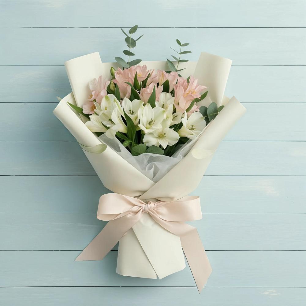 Букет цветов из: Альстромерии в Карагай