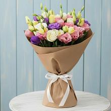 Букет цветов из:  Лизиантусы в Карагай
